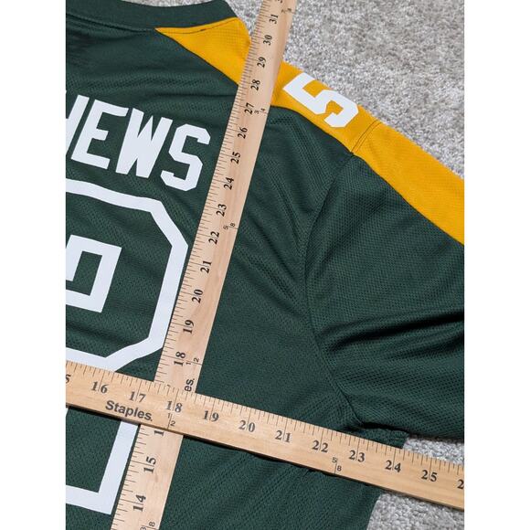 Green Bay Packer Clay Matthews Adult XL? Jersey by Majestic Heavy Wear - Picture 10 of 10